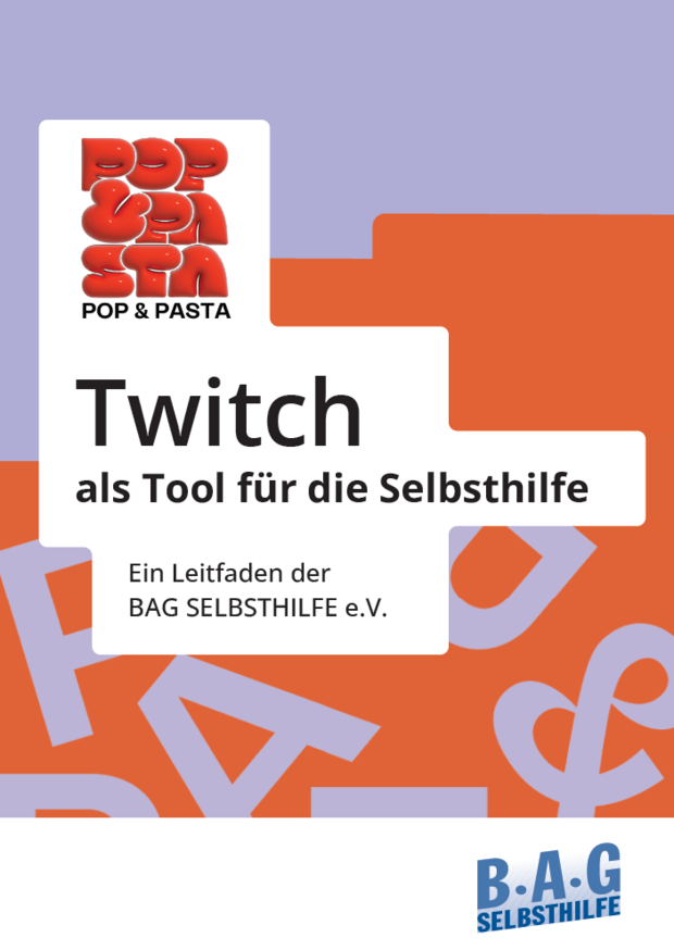 Cover der Arbeitshilfe "Twitch als Tool für die Selbsthilfe"
