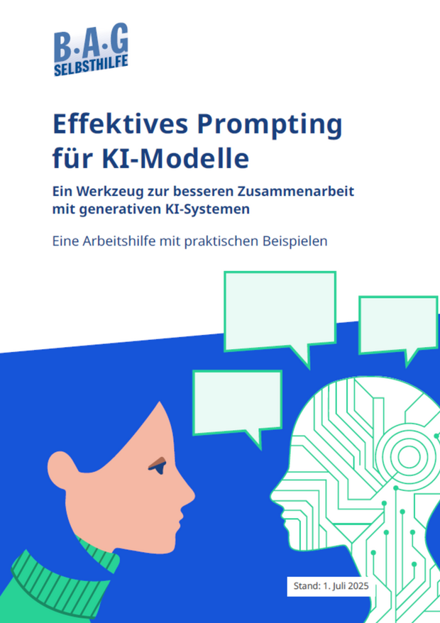 Cover der Arbeitshilfe “Effektives Prompting für KI-Modelle”