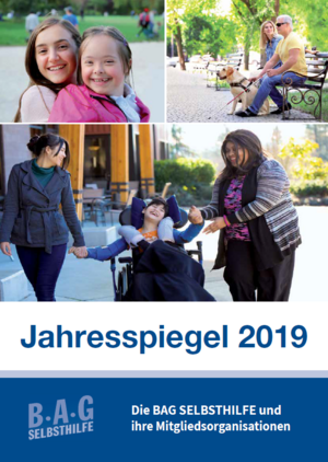 Titelblatt Jahresspiegel der BAG SELBSTHILFE (2019)