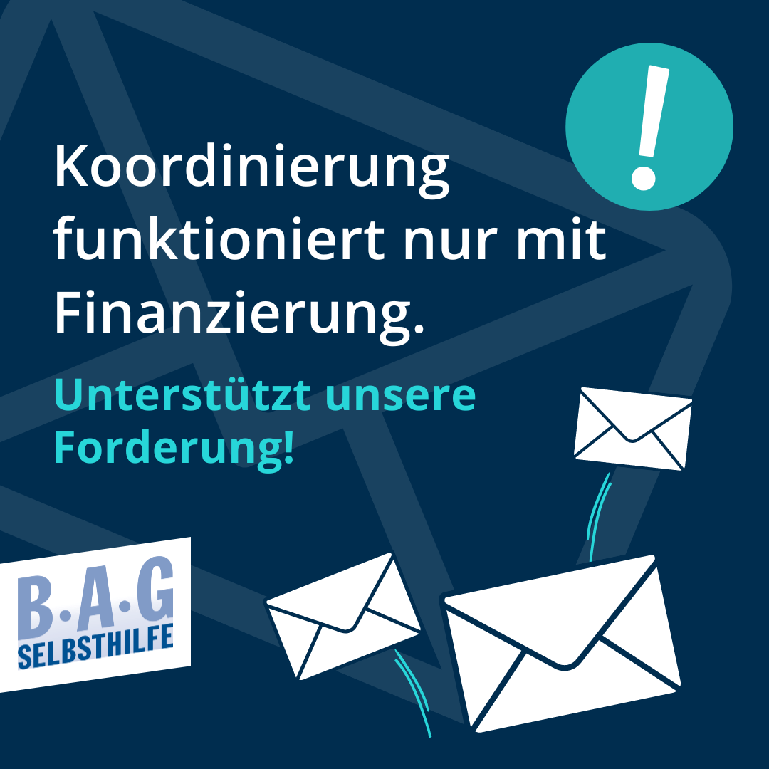Koordinierung funktioniert nur mit Finanzierung. Unterstützt unsere Forderung.